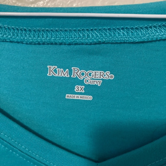 Kim Rogers Teal Short Sleeve Tee - Picture 3 of 3